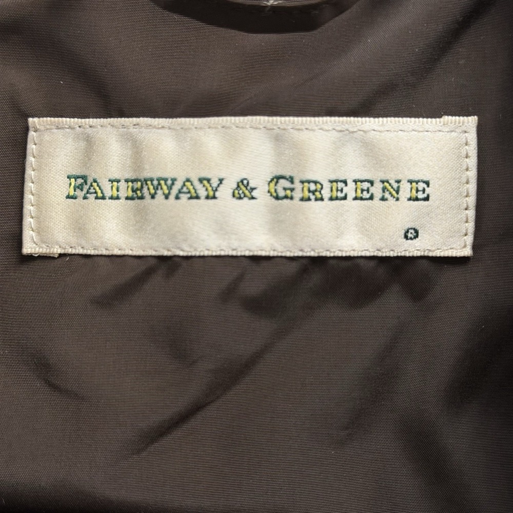 Vintage Fairway & Greene Women's Size Small Brown Quilted Golf Preppy Vest Korea - Picture 4 of 5